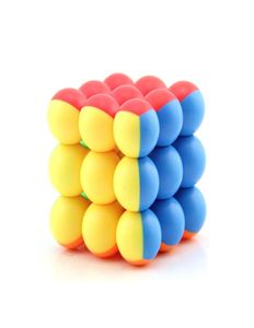 Ronde Bal Snelheid Kubus 3x3x3 Puzzel Cubes Stress Reliever Speelgoed voor Kid Kinderen Gift Toy1804574