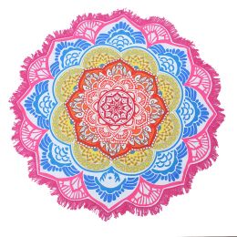 Ronde strandlaken Hippie/Boho Mandala stranddeken/Indian Throw Boho Ronde Tafelkleed Mandala Decor/Yoga Mat Meditatie