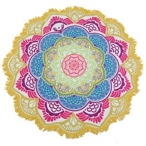 Ronde strandlaken hippie/Boho Mandala stranddeken/Indische gooien Boho ronde tafelkleed Mandala decor/yoga mat Meditation03