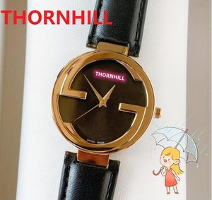 Round Bee Dial Boutique Watch 38mm Moda Simple Cuarzo Movimiento analógico Reloj Diseñador Moda al aire libre retro damas Regalo de mujer Reloj de pulsera