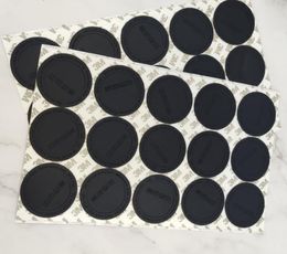 Ronde Black Rubberen Coaster Pad Self Adhesive Cup Bottom Stickers voor 15oz 20oz 30oz Tumblers Beschermende antislip Pads SN4940