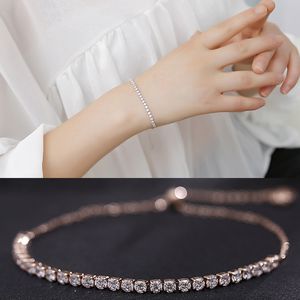 Bracelet rond en zircon, 1 rangée de bracelets en strass, cadeau pour dames, bijoux de fête de mariage, accessoires de noël