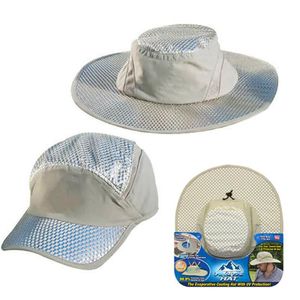 Chapeau de pêcheur à casquette ronde, protection solaire, refroidissement, climatisation froide, soleil, Anti-ultraviolet, arctique, à large bord, Hats301h