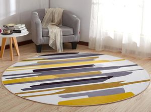 Tapis de tapis rond tapis de porte moderne tapis modernes pour le salon chambre à coucher anti-aslippette tape home textile1854481