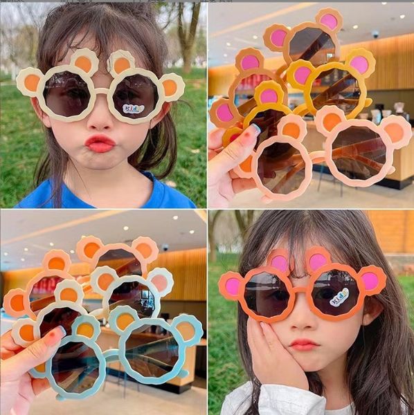 Lunettes de soleil roundes mignons UV400 pour garçons filles pour tout-petits belles verres de soleil animaux pour enfants OCULOS DE SOL