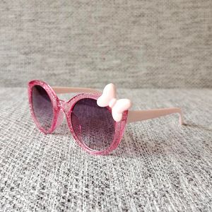 Ronde breukframes Fashion Children zonnebril met schattige bowtie