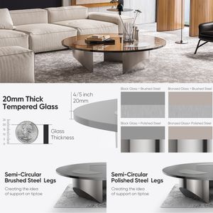 Table basse rond Table basse de coin