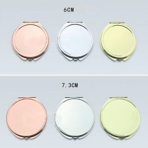Ronde goud / rose goud compact make-up spiegel Mooie compacte spiegel mooie dames handtas spiegels