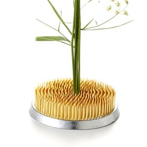 Ronde Ikebana Flower Kikker met rubberen pakking kunst vast arrangering gereedschap rubberbasishouder bloemendecoratie pot