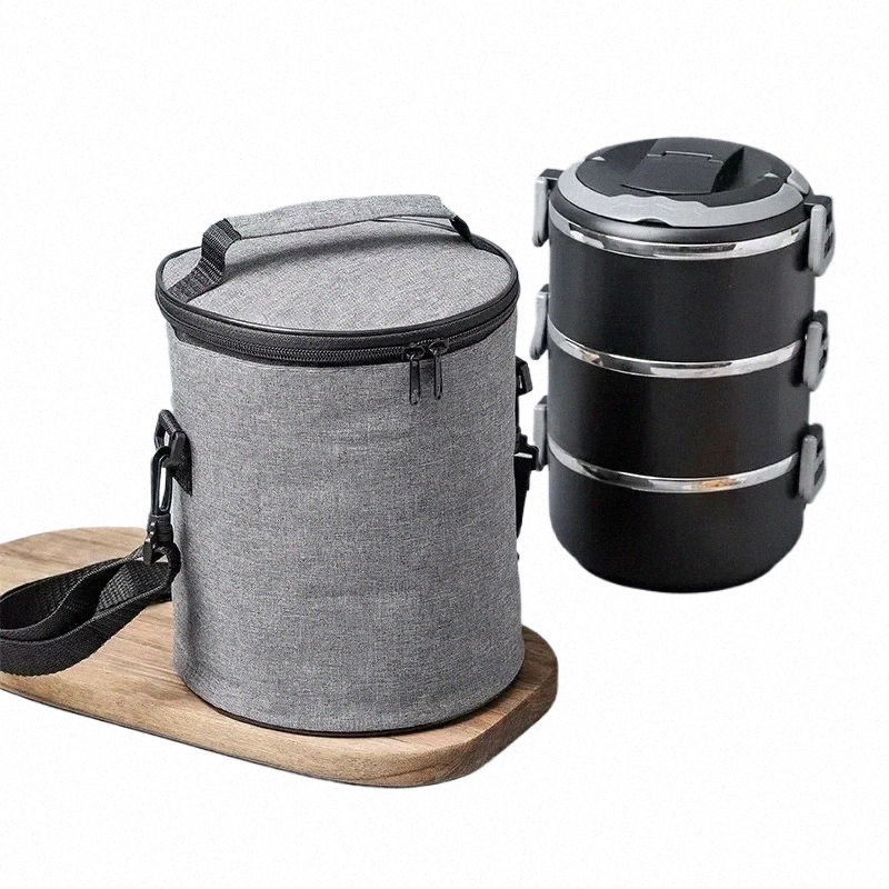 Runde isolierte Lunchbox-Taschen, isolierte Tasche, Aluminiumfolie, tragbare Bento-Tasche, um mit Reis zu arbeiten, isolierte Taschen, Fabrik-Eisbox R2Y2 #