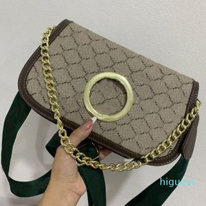 Round Interlocking Chian Bag Blondie Schouder Handtas Designer Women Crossbody Bags Lady Luxe Tote Tas Purse Gold Tined Hardware Backpack