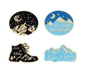 Round Life is Good Emaille Broches Pin For Women Fashion Dress jas shirt Demin metalen broche pins badges promotie cadeau 2021 NIEUW D8673656