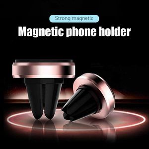Support magnétique rond Support de téléphone portable magnétique Rotation à 360 degrés Support de téléphone de voiture universel pour téléphones portables avec boîte de vente au détail