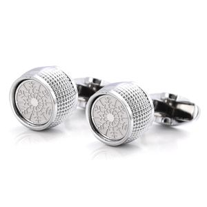 Boutons de manchette de chemise ronde pour hommes, bijoux de mariage, cadeaux pour garçons d'honneur, boutons de manchette en cuivre de luxe, décorations de faveurs de noël pour père 231226