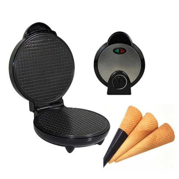 Gaufrier électrique rond antiadhésif au sirop de Stroopwafel, Machine de boulangerie en acier inoxydable Y5JC, moules de cuisson 2709