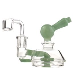 Buse ronde poteau incurvé bolck Hookahs 14 mm joint coloré dab plate-forme pétrolière avec quartz banger