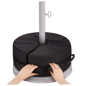 Le sac de sable de poids de parapluie de patio rond représente le support extérieur de base de jardin de parapluies d'ombre