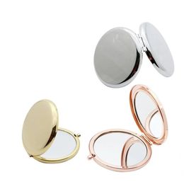Round Pocket Make -up Mirror Portable vouwen dubbele zijspiegels schoonheid accessoires trouwfeest voorkeur voor bruidsmeisje voorstel cadeau