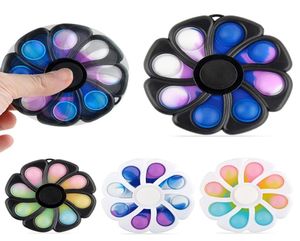 Round Push Bubble Toys Toy Anti Stress Autism Novel Finger Spinner 2in1 Combo Kids Gifts A122569433
