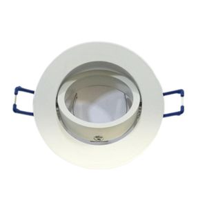 Support de Downlight encastré rond accessoires d'éclairage de boîtier réglable ampoule GU10 MR16 crestech168