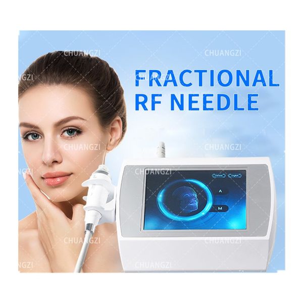 Machine ronde de Microneedling de Rf avec la machine partielle de Micro d'aiguille de dissolvant de cicatrice de vergetures de marteau froid de Cryo pour le salon