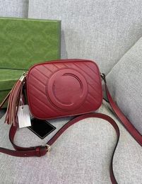 Nouveau sac pour appareil photo rond à la mode Blondie Sac à franges en cuir pour femmes Sacs à bandoulière oblique à une épaule