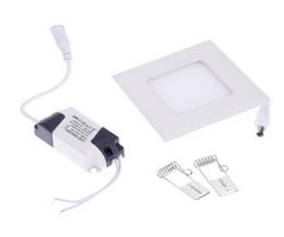 Panneau à LED carré rond Lumièrement la cuisine encastrée de salle de bain plafond lampe au plafond AC85265V LED Downlight Whitecool White White 4408730