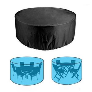 Round Table Cover Waterproof Outdoor Patio Garden Furniture Covers Rain Snow Chair Covers For Sofa Table Chair Dust Proof Cover1277k