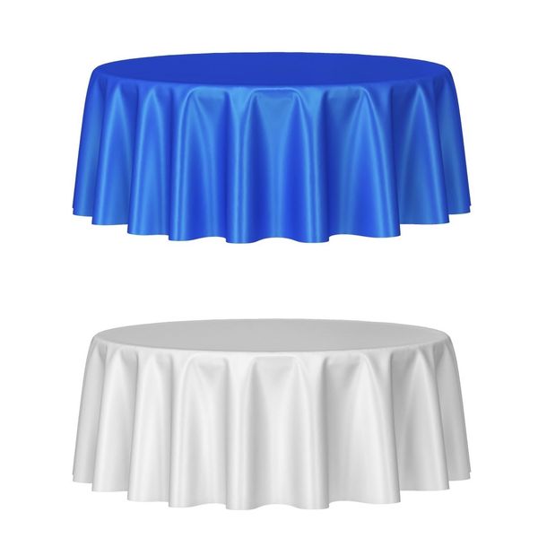 Mantelete redondo Mesa de satén telas navideño Tablecloths Royal Blue Table Mesa superpuesto para fiesta de bodas Banquete decora