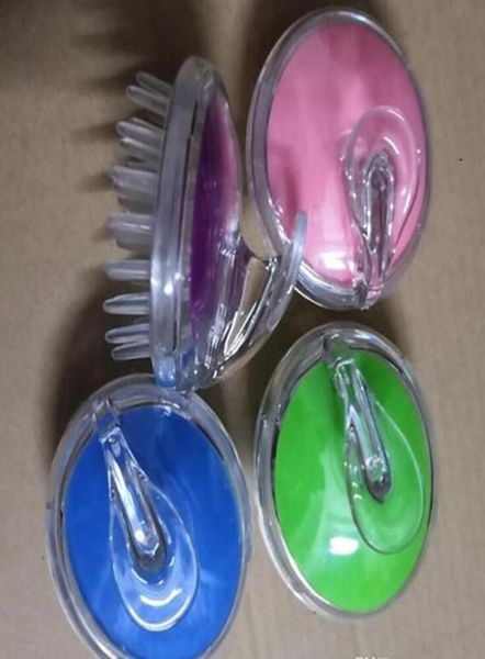 Masajeador de cabeza redondo de silicona para lavar el cepillo masaje del cuero cabelludo picazón baño germinal cabeza de plástico meridiano comb1895873