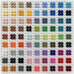 Carreaux ronds 1x1 98138 BLACK BICK BRICK MOC Pièces DIY Pixel Art Stuff Painting Toy (NOUVEAU 7 COMBLES + 10 Transparent) 1000PCS / LOT