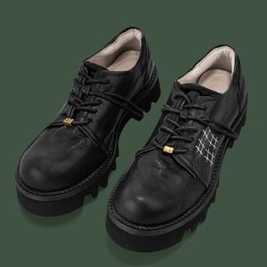 Hommes faits à la main pour femmes chaussures en cuir rétro chaussures plates en cuir pour hommes chaussures décontractées masculines à grande taille p30d50
