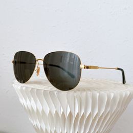 Lunettes de soleil rondes TOMFORD pour hommes et femmes, lunettes à monture métallique design, lunettes de soleil à monture noire