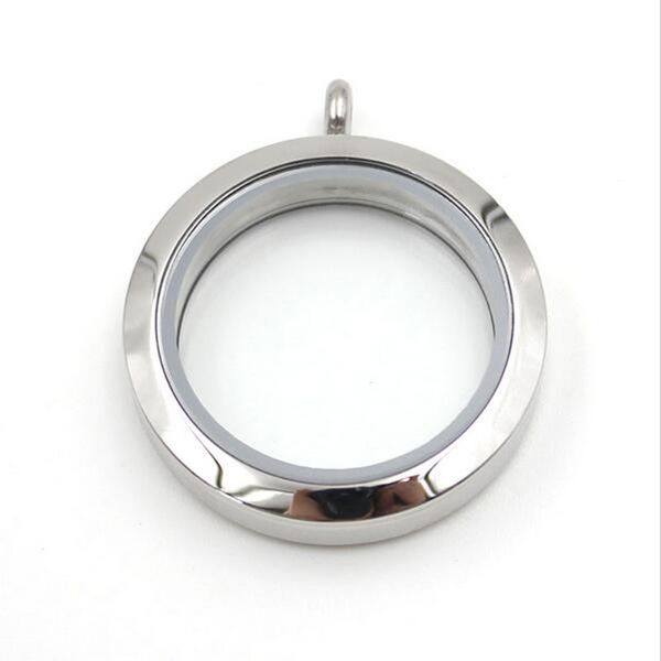 Bijoux de crémation collier pendentif en verre transparent rond souvenir urne de cendres en acier inoxydable