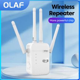 Routers 1200m Wifi Repeater 4antenna 2.4G/5G Dual Frequency WiFi Router Wireless Signal Amplifier EU/US Plugs Network Extension Booster