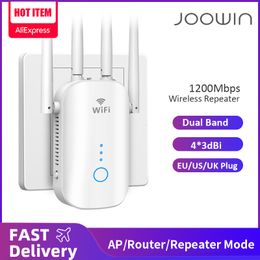 Routeurs 1200Mbps Dual Band 2 4G 5GHz WiFi Extender 802 11AC Répéteur Routeur sans fil puissant AP AC1200 Wlan Wi Fi Range Amplifier 230712