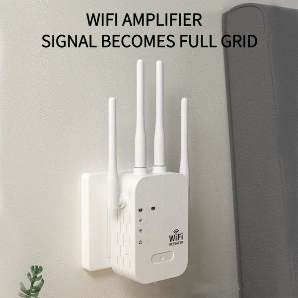 Enrutadores 1200Ms repetidor WiFi extensor WIFI inalámbrico amplificador 5G 24G amplificador de red de doble banda enrutador de señal de largo alcance p230808