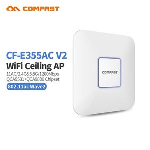 Routers 2,4 GHz + 5,8g 1200 Mbps Router WiFi de haute puissance Plafond intérieur AP Open DD WRT WiFi Access Signal Booster Range Extender Amplifierap