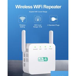 Routeurs 20% de réduction 300Mbps Wifi Répéteur 2.4Ghz Range Extender Wireles-Répéteur Amplificateur Signal Booster 3 Antenne Extenseur Longue Portée Vous Ot2Sx