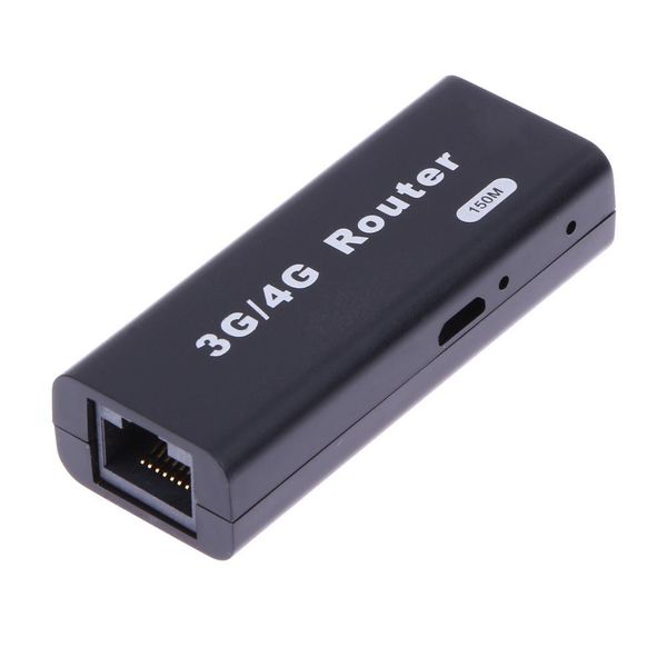 Routers 2020 Nuevo mini portátil 3G/4G WiFi WLAN HotSpot AP Cliente 150Mbps RJ45 USB Router inalámbrico para Mac iOS Windows Linux Android