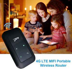 Routers 2100 MAH MINI WIFI ROUTER 4G Portable LTE Signaalversterker Netwerk Expander Modem Dongle Live Mobile WiFi Router Mifis Sim