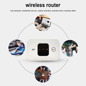Routers 2100mAh Modem sans fil 4G Routeur WiFi Pocket Portable Mobile Hotspot avec SIM Card Slot Wide Coverage 4G Router sans fil