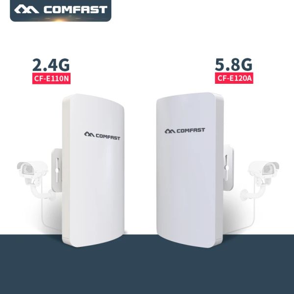 Routers 300 Mbps Point d'accès extérieur CPE WiFi Extender 2.4G 5G WiFi Router AP Extender Bridge Nano Station Wireless Signal Transmission