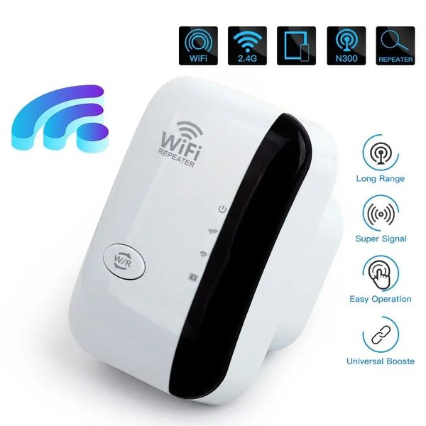 Enrutadores Repetidor WiFi de 300Mbps expansor inalámbrico punto de acceso enrutador WIFI 802.11NB potenciadores de señal WiFi ampliar el rango del repetidor amplificador