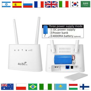 Routers 4000 mAh Batterij LTE Netwerken 300 Mbps Wireless 3G 4G WiFi Router met Sim Card Slot 2.4GHz Outdoor Mobile WiFi Hotspot B311B