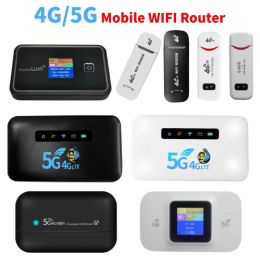 Routers 4G/ 5G Mobile WiFi Router 150Mbps 4G LTE Wireless WiFi Portable Modem Outdoor Hotspot Pocket Wireless Router met SIM -kaartsleuf