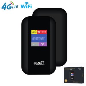 Routeurs 4G / 5G Router WiFi mobile 150 Mbps 4G LTE Router sans fil 2100mAh Pocket mifi Modem mifi avec emplacement pour carte SIM pour voyages en plein air