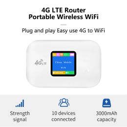 Routers 4G / 5G portable sans fil mifi lte router mini moderne wifi hotspots wifi hotspots poche 150 Mbps pour la carte SIM Répéteur de la carte pour homeIndoor