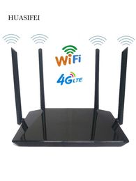 Routers 4G LTE CPE Mobile WiFi Hotspot Router con ranura de tarjeta SIM 2.4G Hotpot portátil 300Mbps enrutador WiFi 300Mbps con antena externa