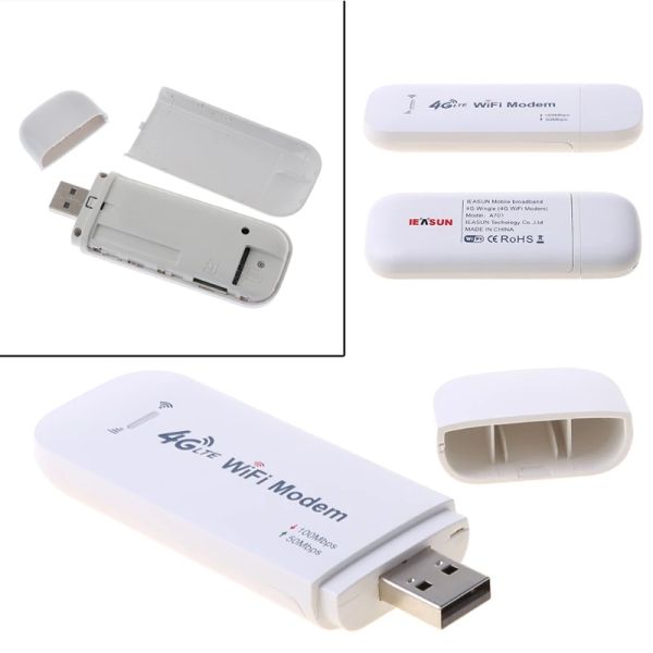 Routers Adaptateur réseau du modem USB 4G LTE avec routeur sans fil WiFi Hotspot SIM Card 4G